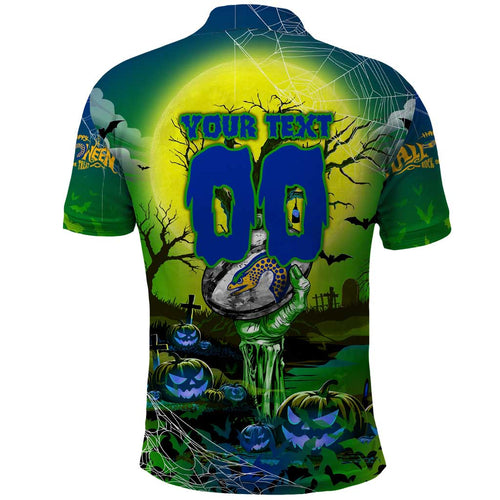 We Are Eels Halloween Polo Shirt Pumpkin Scary Spooky Season - Aussie Hoodie