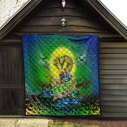 We Are Eels Halloween Quilt Pumpkin Scary Spooky Season - Aussie Hoodie