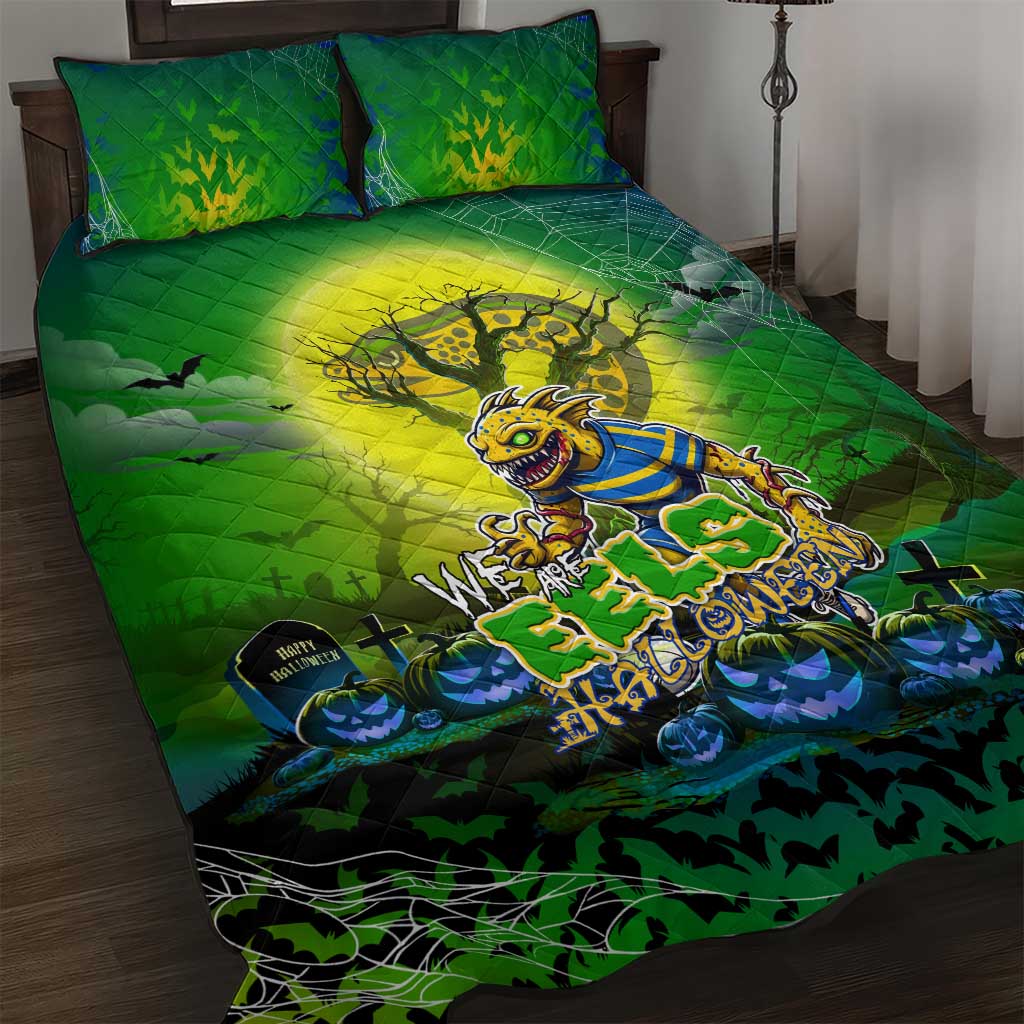 We Are Eels Halloween Quilt Bed Set Pumpkin Scary Spooky Season - Aussie Hoodie