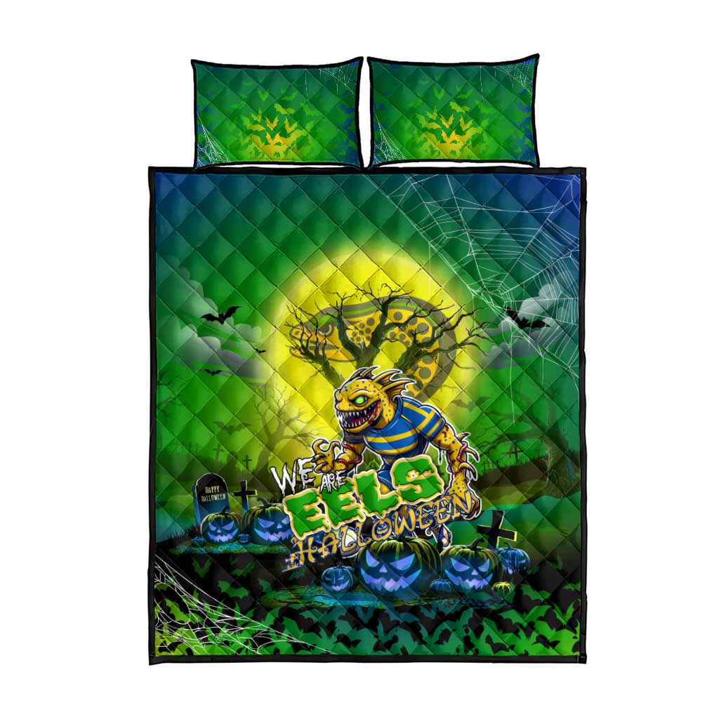 We Are Eels Halloween Quilt Bed Set Pumpkin Scary Spooky Season - Aussie Hoodie