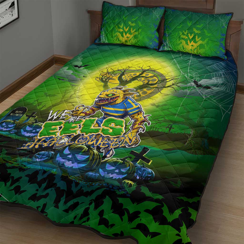 We Are Eels Halloween Quilt Bed Set Pumpkin Scary Spooky Season - Aussie Hoodie