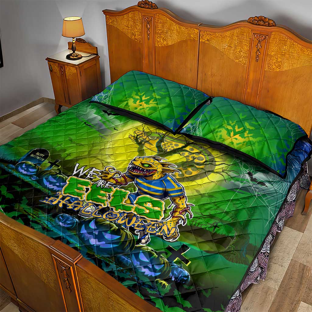 We Are Eels Halloween Quilt Bed Set Pumpkin Scary Spooky Season - Aussie Hoodie