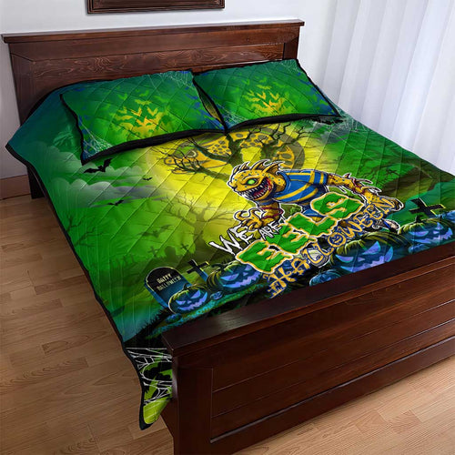We Are Eels Halloween Quilt Bed Set Pumpkin Scary Spooky Season - Aussie Hoodie