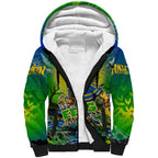 We Are Eels Halloween Sherpa Hoodie Pumpkin Scary Spooky Season - Aussie Hoodie