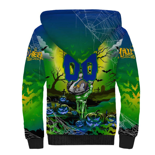 We Are Eels Halloween Sherpa Hoodie Pumpkin Scary Spooky Season - Aussie Hoodie