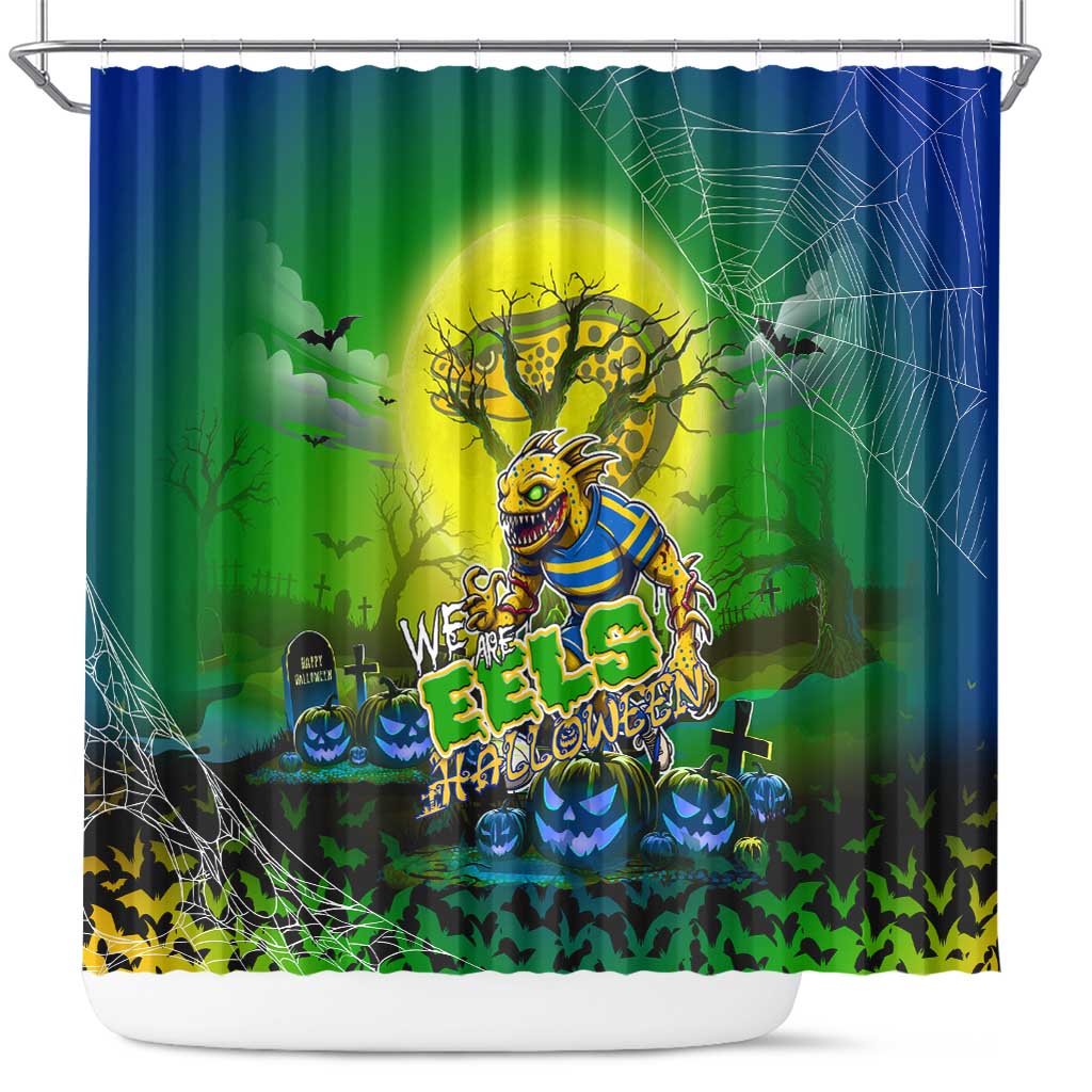 We Are Eels Halloween Shower Curtain Pumpkin Scary Spooky Season - Aussie Hoodie
