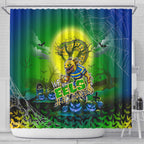 We Are Eels Halloween Shower Curtain Pumpkin Scary Spooky Season - Aussie Hoodie