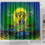 We Are Eels Halloween Shower Curtain Pumpkin Scary Spooky Season - Aussie Hoodie