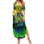 We Are Eels Halloween Summer Maxi Dress Pumpkin Scary Spooky Season - Aussie Hoodie