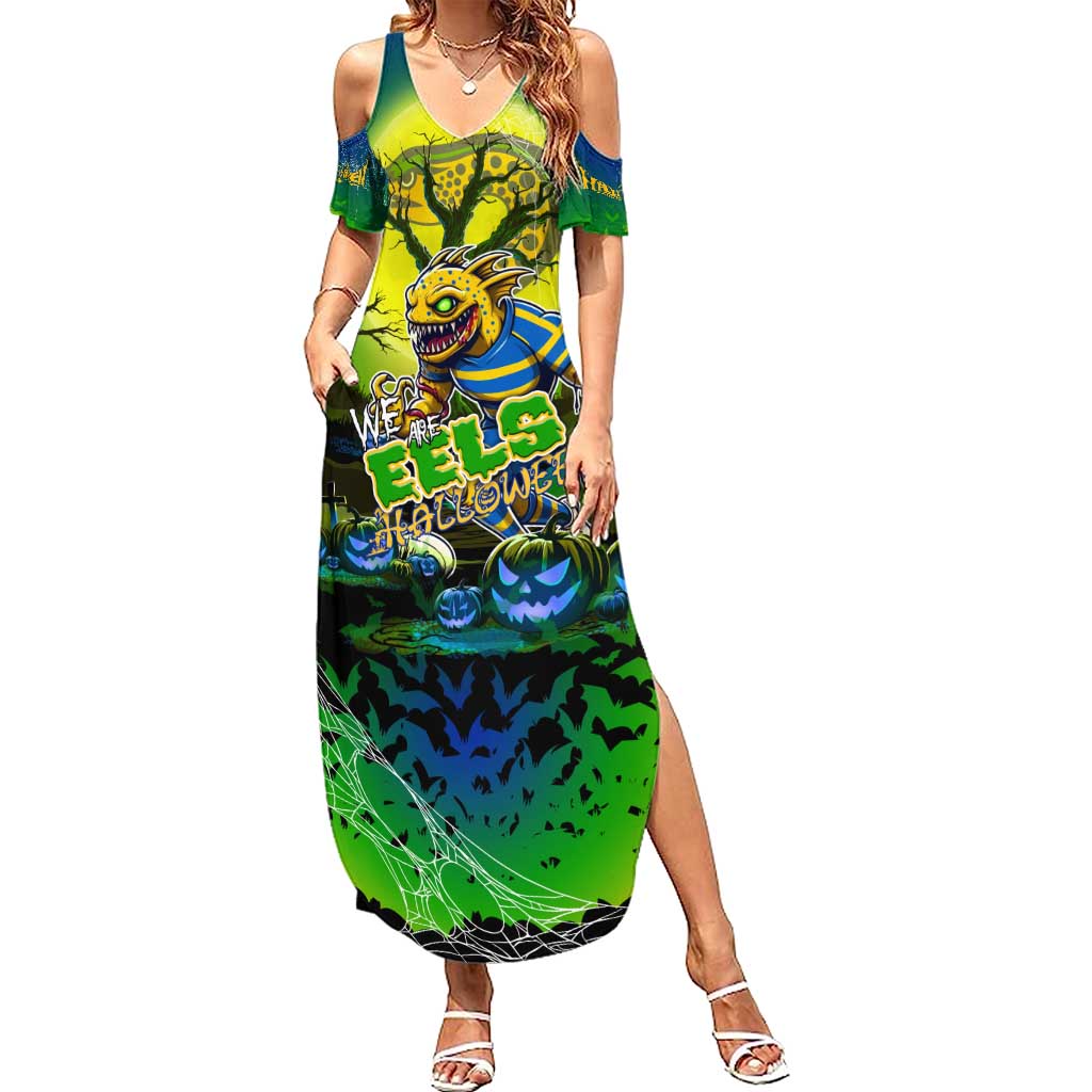 We Are Eels Halloween Summer Maxi Dress Pumpkin Scary Spooky Season - Aussie Hoodie
