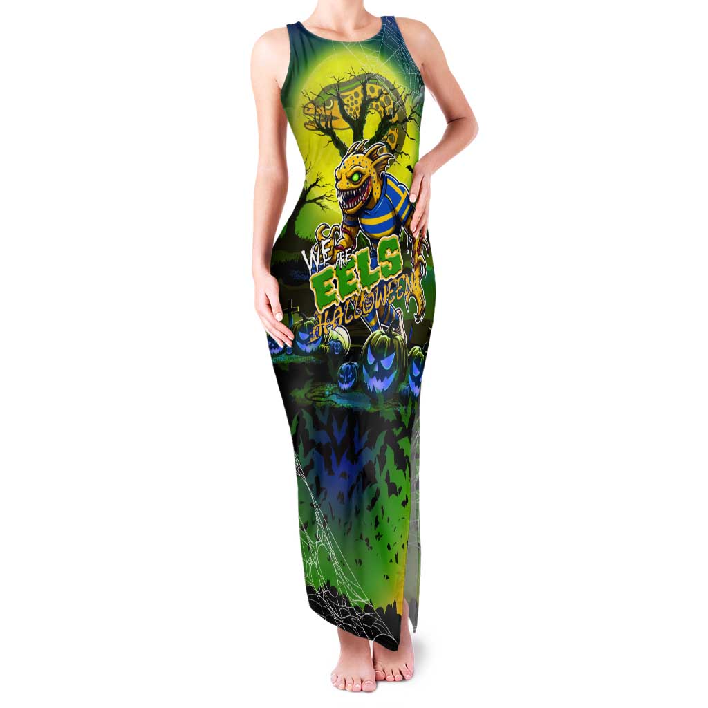 We Are Eels Halloween Tank Maxi Dress Pumpkin Scary Spooky Season - Aussie Hoodie