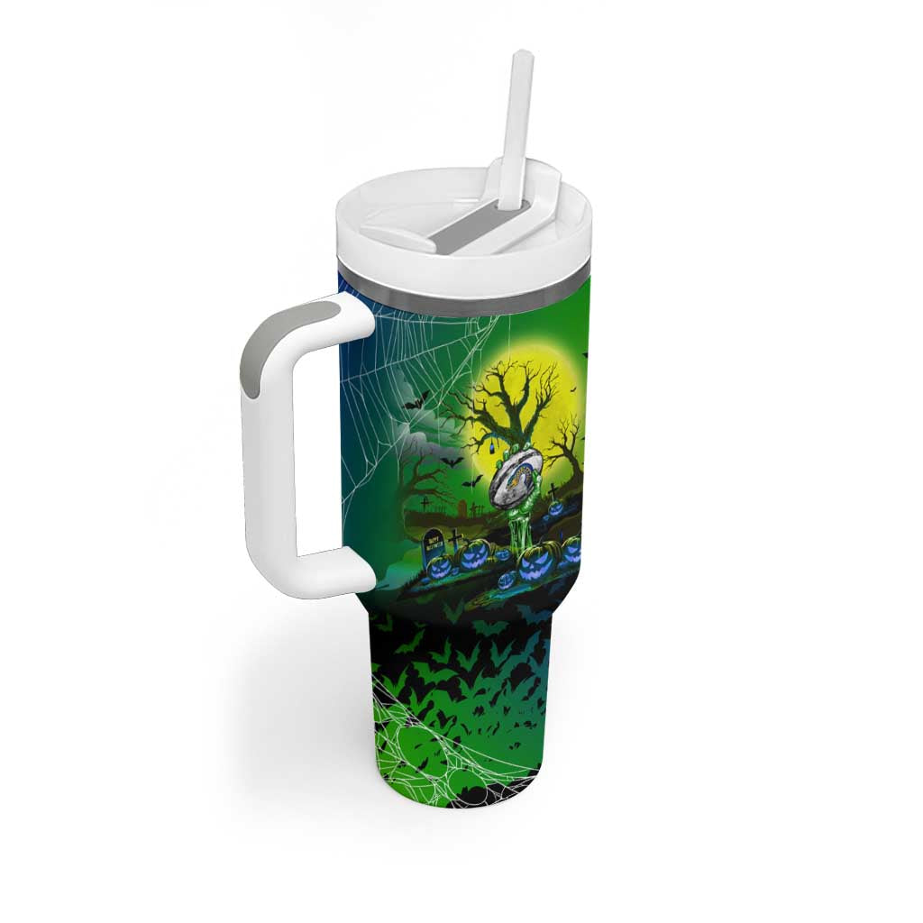 We Are Eels Halloween Tumbler With Handle Pumpkin Scary Spooky Season - Aussie Hoodie