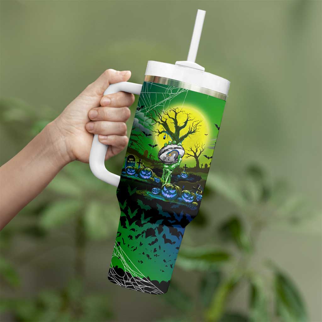 We Are Eels Halloween Tumbler With Handle Pumpkin Scary Spooky Season - Aussie Hoodie