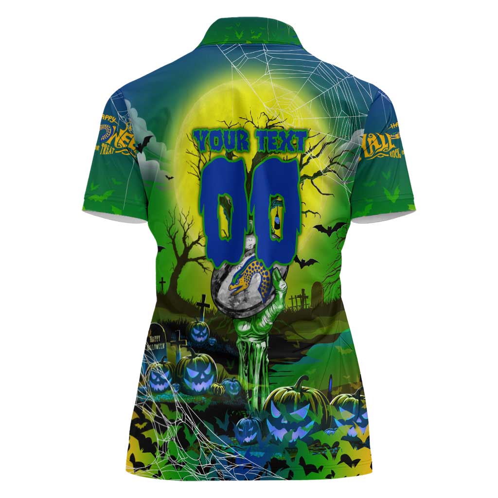 We Are Eels Halloween Women Polo Shirt Pumpkin Scary Spooky Season - Aussie Hoodie
