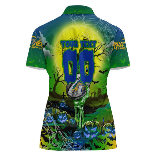 We Are Eels Halloween Women Polo Shirt Pumpkin Scary Spooky Season - Aussie Hoodie