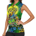 We Are Eels Halloween Women Sleeveless Polo Shirt Pumpkin Scary Spooky Season - Aussie Hoodie