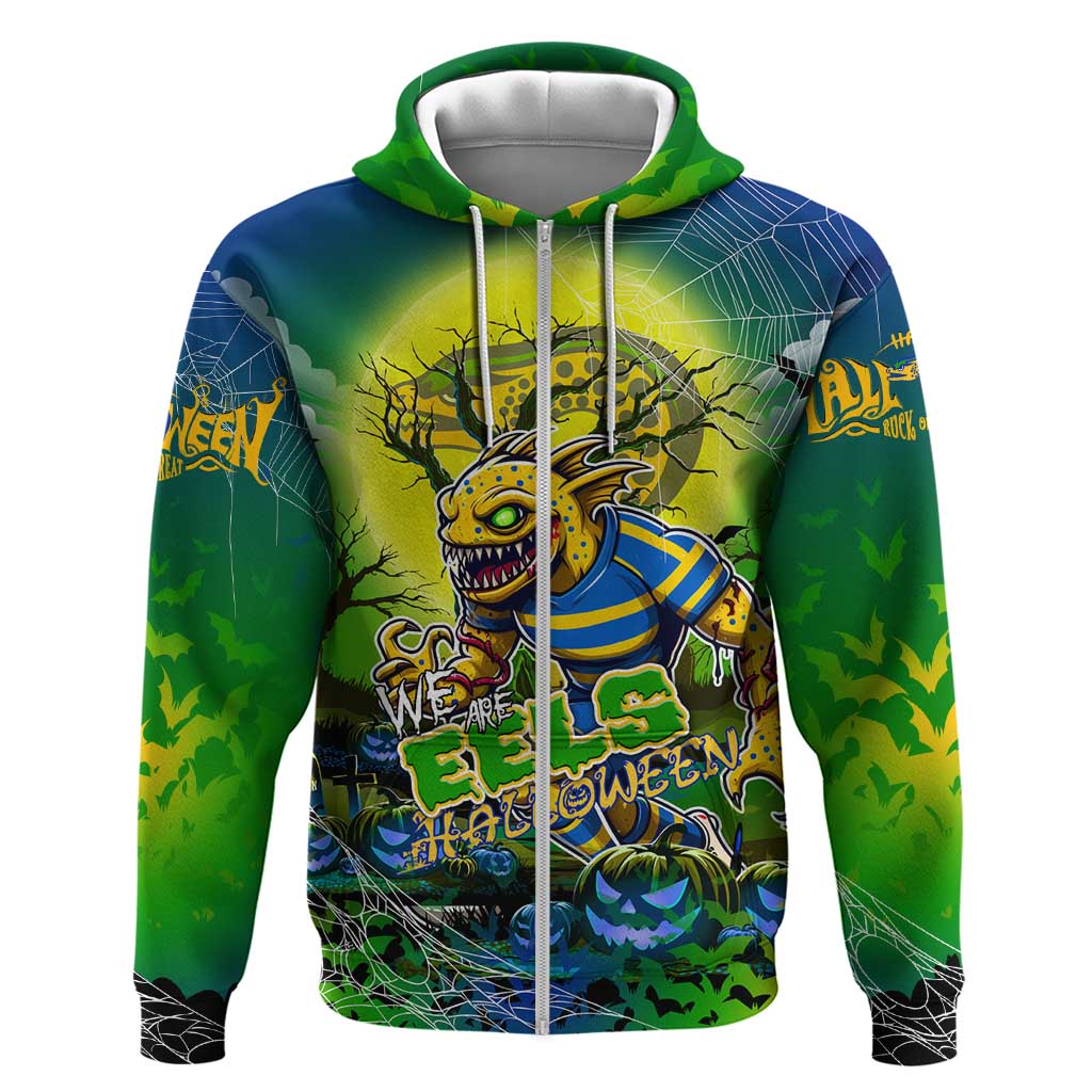 We Are Eels Halloween Zip Hoodie Pumpkin Scary Spooky Season - Aussie Hoodie