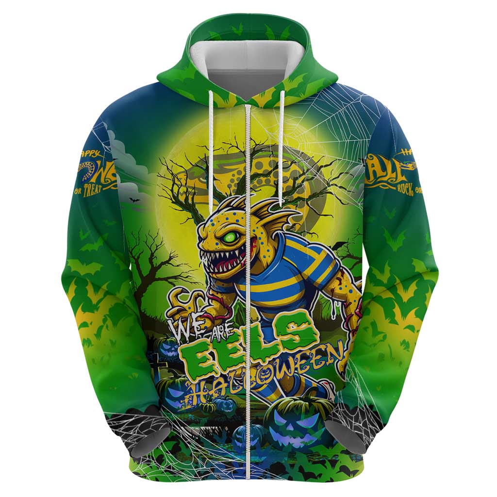 We Are Eels Halloween Zip Hoodie Pumpkin Scary Spooky Season - Aussie Hoodie