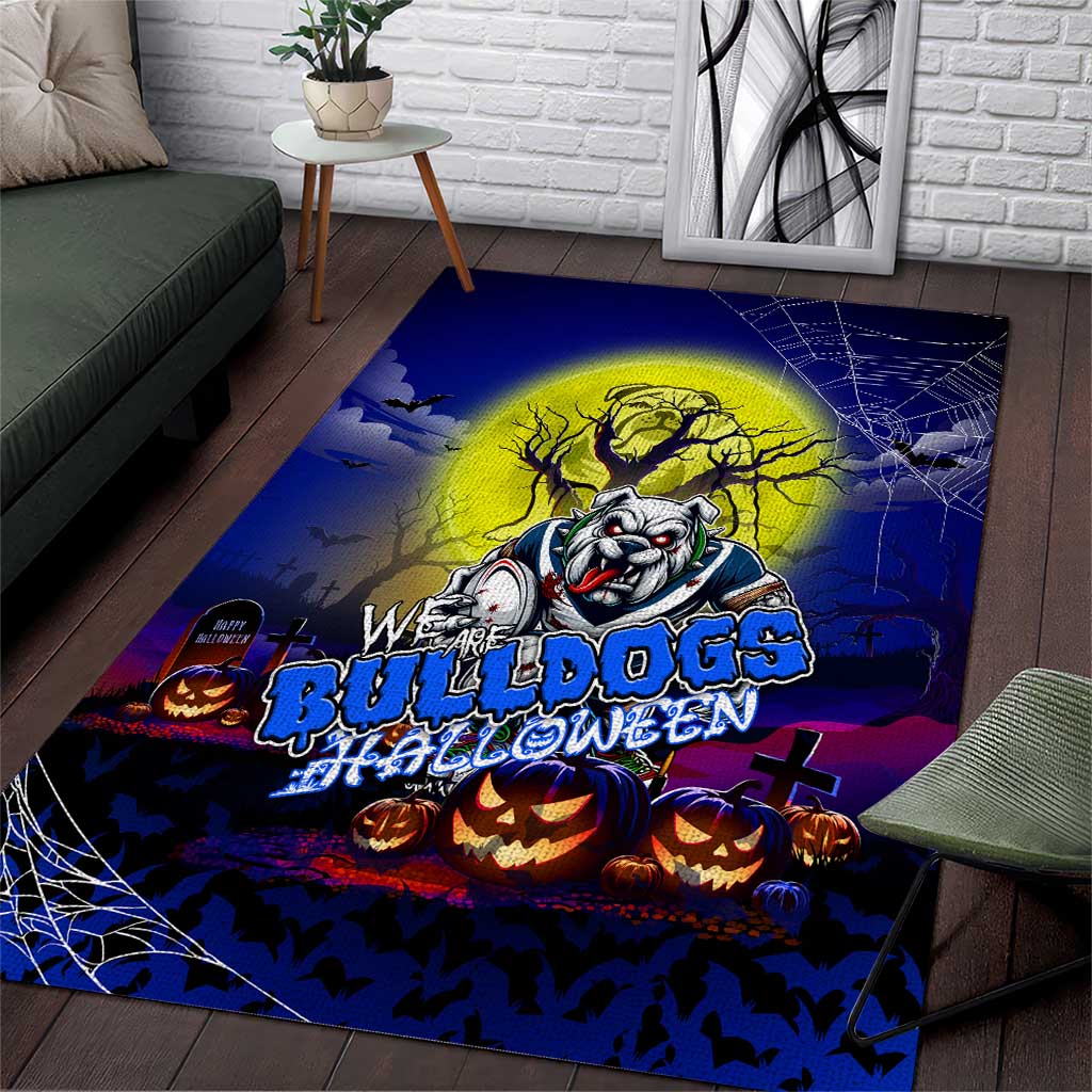 We Are Bulldogs Halloween Area Rug Pumpkin Scary Spooky Season - Aussie Hoodie