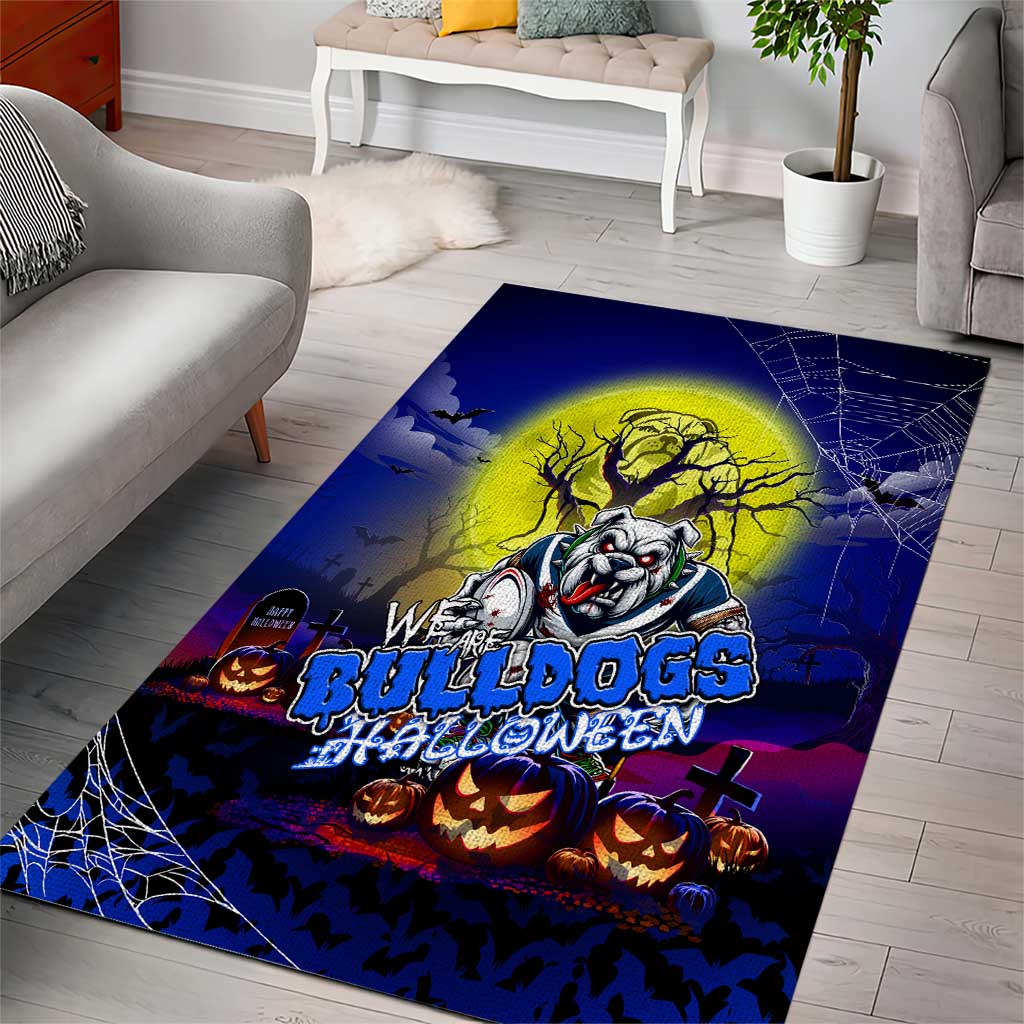 We Are Bulldogs Halloween Area Rug Pumpkin Scary Spooky Season - Aussie Hoodie