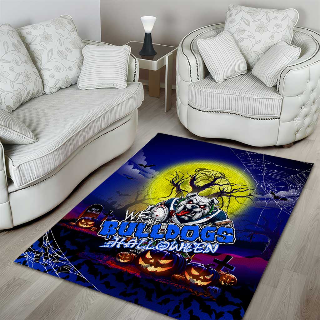 We Are Bulldogs Halloween Area Rug Pumpkin Scary Spooky Season - Aussie Hoodie