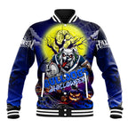 We Are Bulldogs Halloween Baseball Jacket Pumpkin Scary Spooky Season - Aussie Hoodie