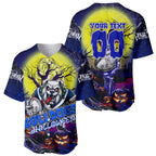 We Are Bulldogs Halloween Baseball Jersey Pumpkin Scary Spooky Season - Aussie Hoodie