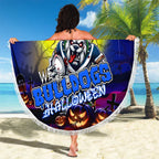 We Are Bulldogs Halloween Beach Blanket Pumpkin Scary Spooky Season - Aussie Hoodie