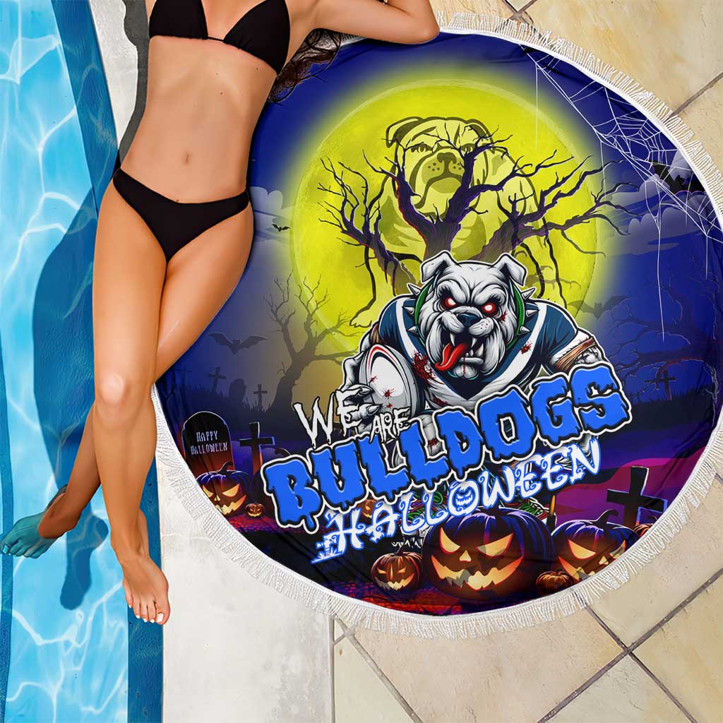 We Are Bulldogs Halloween Beach Blanket Pumpkin Scary Spooky Season - Aussie Hoodie