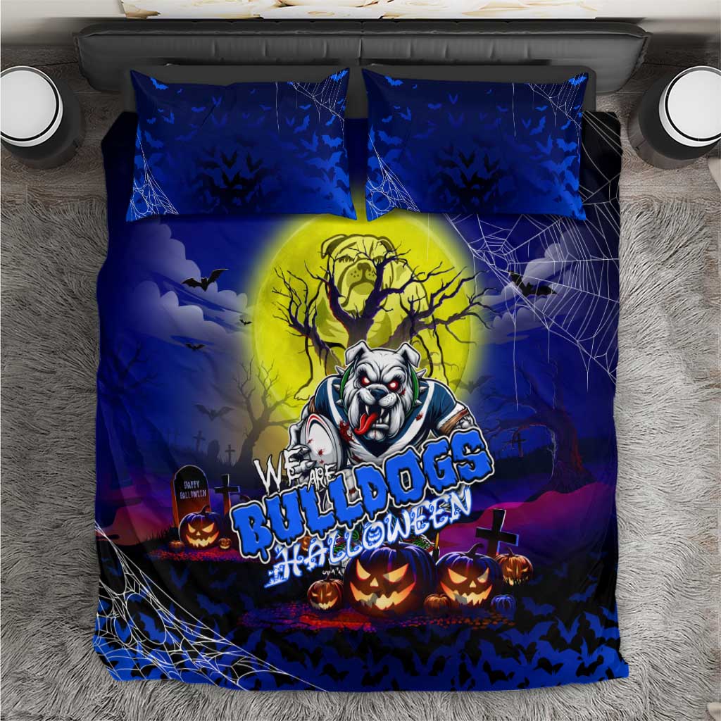 We Are Bulldogs Halloween Bedding Set Pumpkin Scary Spooky Season - Aussie Hoodie