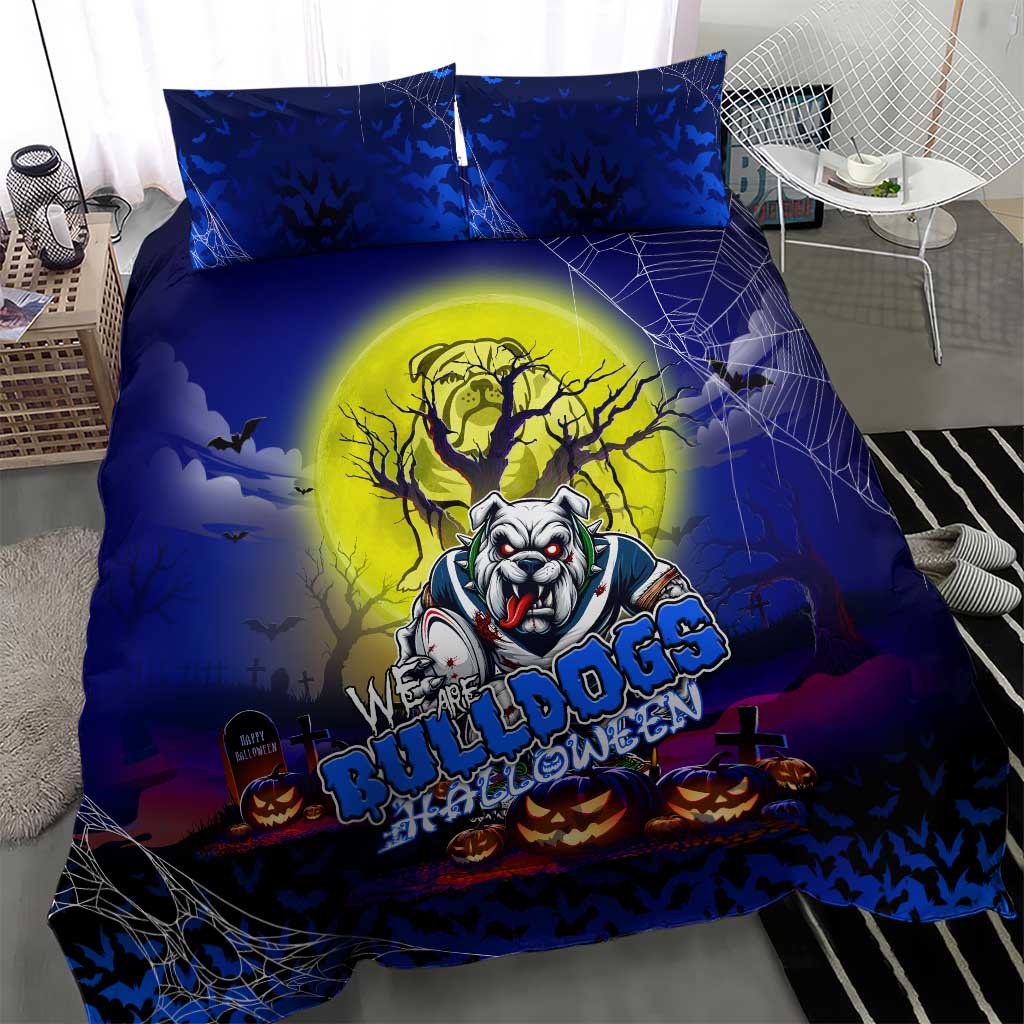 We Are Bulldogs Halloween Bedding Set Pumpkin Scary Spooky Season - Aussie Hoodie