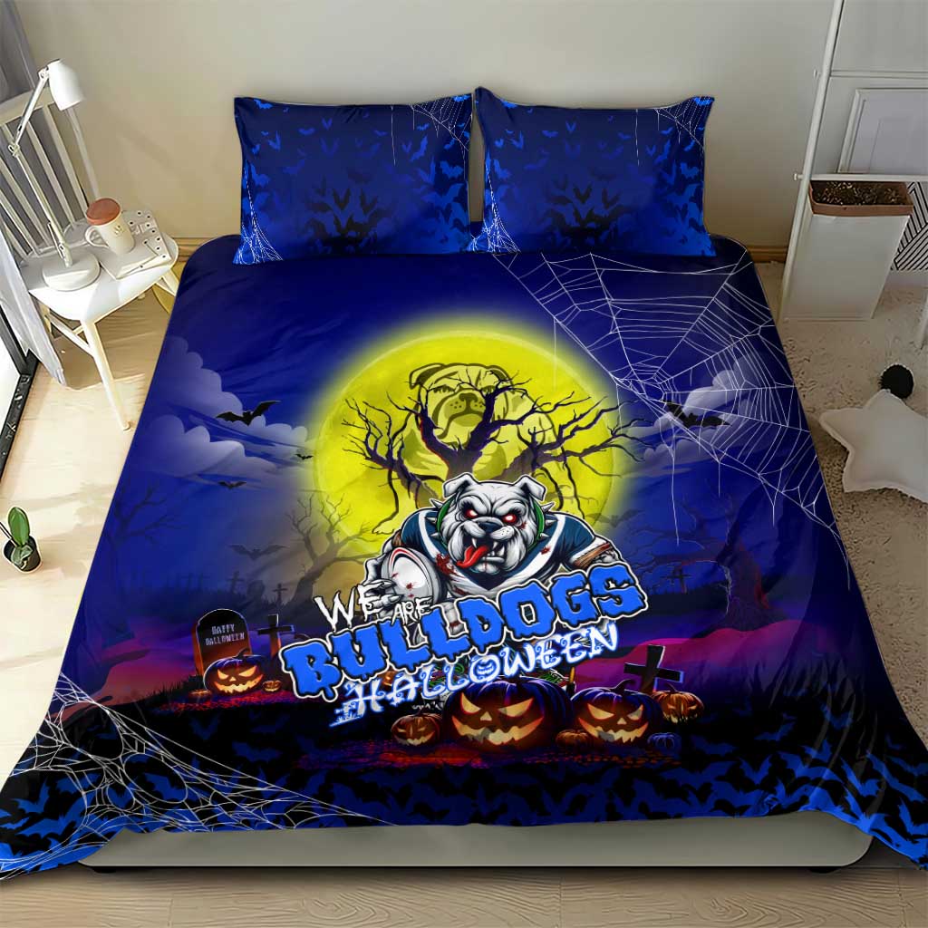 We Are Bulldogs Halloween Bedding Set Pumpkin Scary Spooky Season - Aussie Hoodie