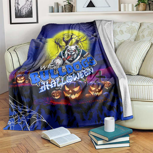 We Are Bulldogs Halloween Blanket Pumpkin Scary Spooky Season - Aussie Hoodie