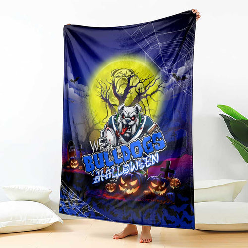 We Are Bulldogs Halloween Blanket Pumpkin Scary Spooky Season - Aussie Hoodie