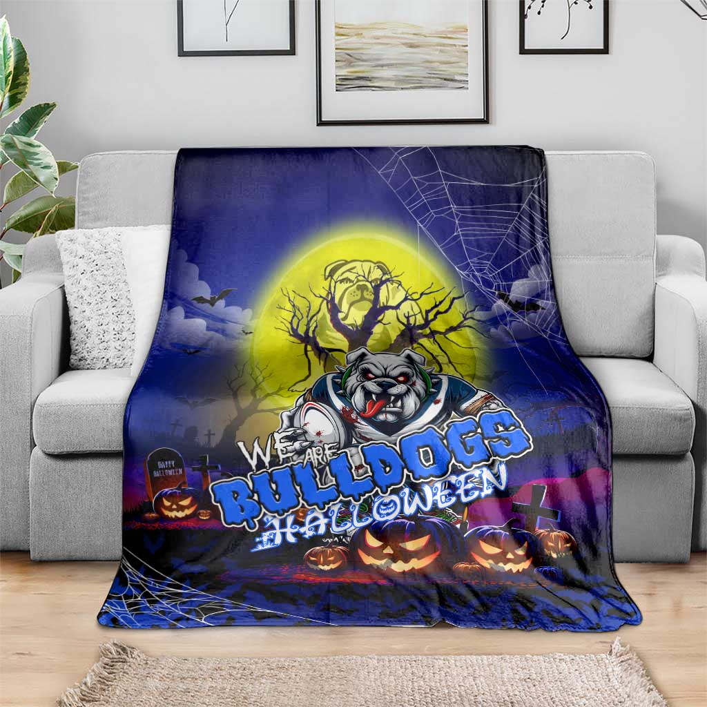 We Are Bulldogs Halloween Blanket Pumpkin Scary Spooky Season - Aussie Hoodie