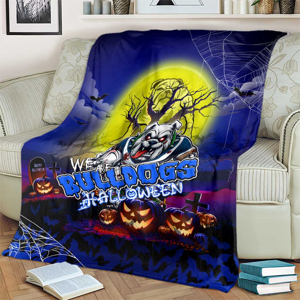 We Are Bulldogs Halloween Blanket Pumpkin Scary Spooky Season - Aussie Hoodie