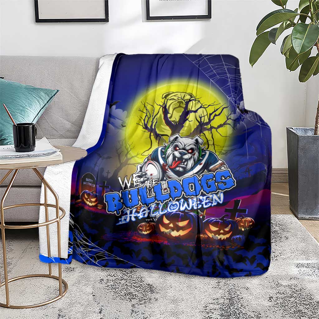 We Are Bulldogs Halloween Blanket Pumpkin Scary Spooky Season - Aussie Hoodie