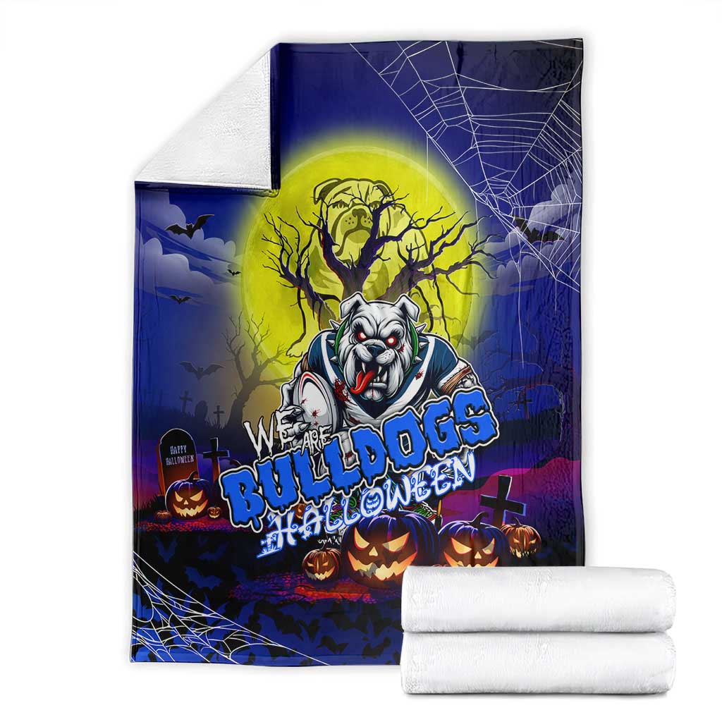 We Are Bulldogs Halloween Blanket Pumpkin Scary Spooky Season - Aussie Hoodie