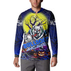 We Are Bulldogs Halloween Button Sweatshirt Pumpkin Scary Spooky Season - Aussie Hoodie