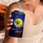We Are Bulldogs Halloween 4 in 1 Can Cooler Tumbler Pumpkin Scary Spooky Season - Aussie Hoodie