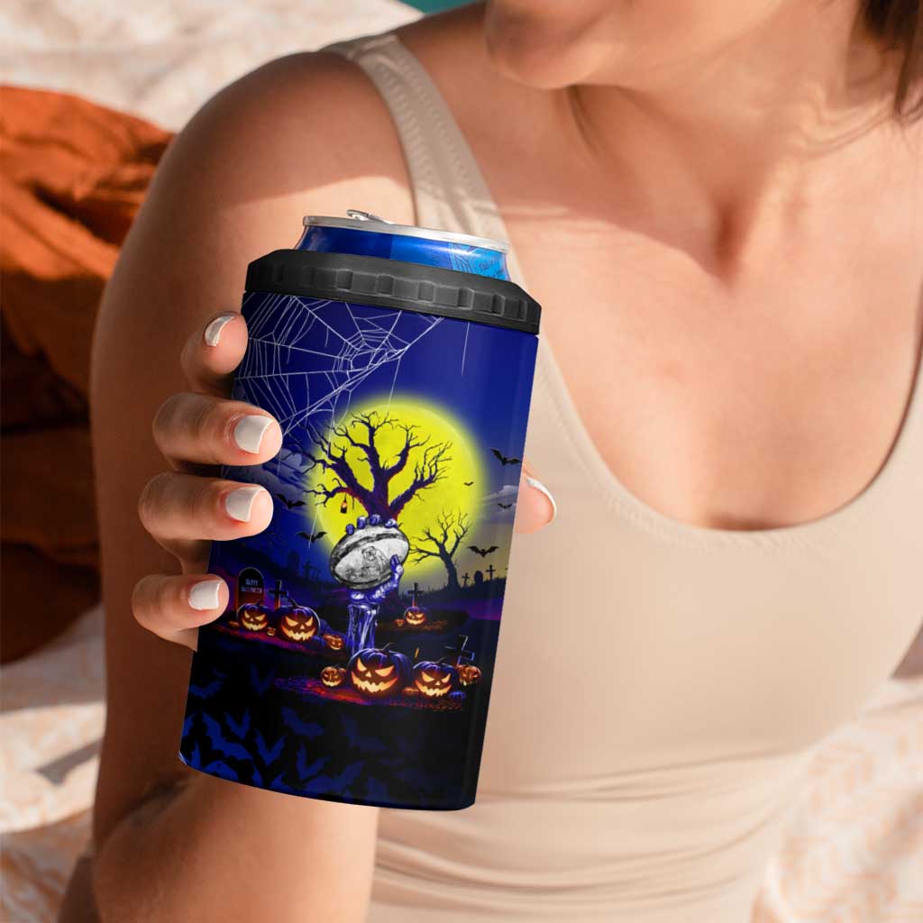 We Are Bulldogs Halloween 4 in 1 Can Cooler Tumbler Pumpkin Scary Spooky Season - Aussie Hoodie