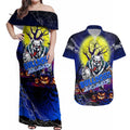 We Are Bulldogs Halloween Couples Matching Off Shoulder Maxi Dress and Hawaiian Shirt Pumpkin Scary Spooky Season - Aussie Hoodie