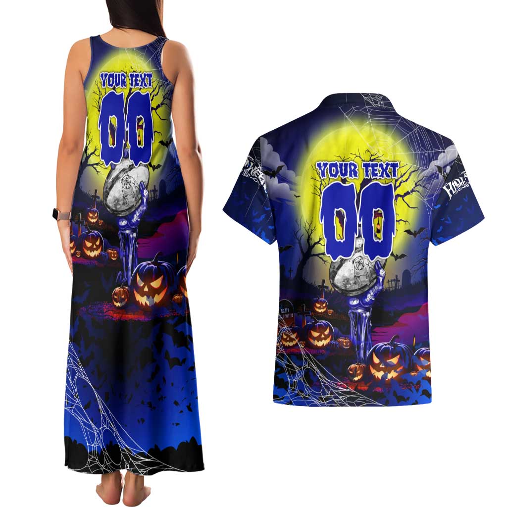 We Are Bulldogs Halloween Couples Matching Tank Maxi Dress and Hawaiian Shirt Pumpkin Scary Spooky Season - Aussie Hoodie