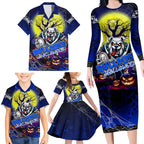 We Are Bulldogs Halloween Family Matching Long Sleeve Bodycon Dress and Hawaiian Shirt Pumpkin Scary Spooky Season - Aussie Hoodie