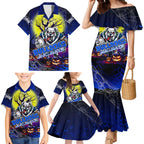 We Are Bulldogs Halloween Family Matching Mermaid Dress and Hawaiian Shirt Pumpkin Scary Spooky Season - Aussie Hoodie