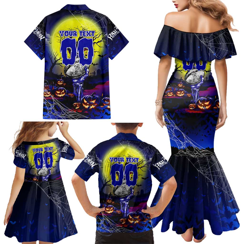 We Are Bulldogs Halloween Family Matching Mermaid Dress and Hawaiian Shirt Pumpkin Scary Spooky Season - Aussie Hoodie