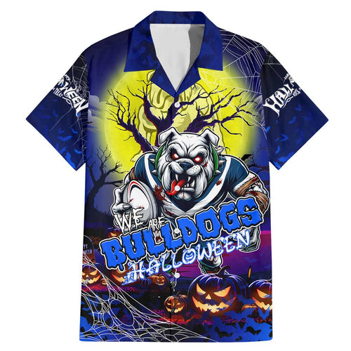 We Are Bulldogs Halloween Family Matching Mermaid Dress and Hawaiian Shirt Pumpkin Scary Spooky Season - Aussie Hoodie