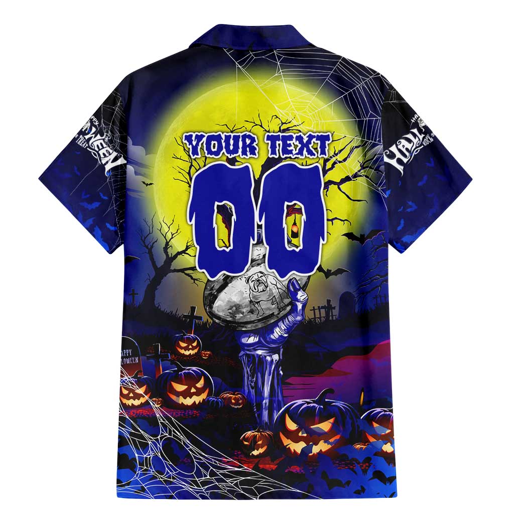 We Are Bulldogs Halloween Family Matching Mermaid Dress and Hawaiian Shirt Pumpkin Scary Spooky Season - Aussie Hoodie
