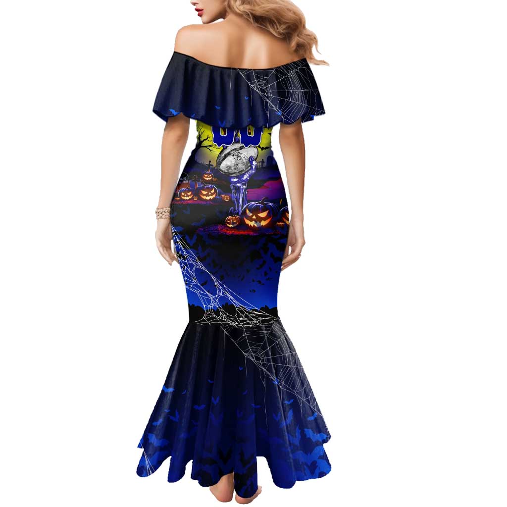 We Are Bulldogs Halloween Family Matching Mermaid Dress and Hawaiian Shirt Pumpkin Scary Spooky Season - Aussie Hoodie