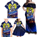We Are Bulldogs Halloween Family Matching Off Shoulder Maxi Dress and Hawaiian Shirt Pumpkin Scary Spooky Season - Aussie Hoodie